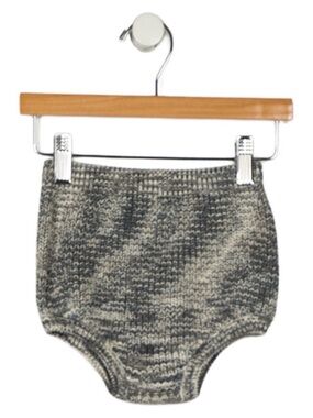 Knit Baby Bloomer - Gray Marled